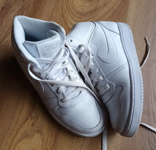 NIKE EBERNON TRAINERS Mid AQ1778 100 Women s White Leather Running Shoe UK 3.5 4.99 PicClick UK