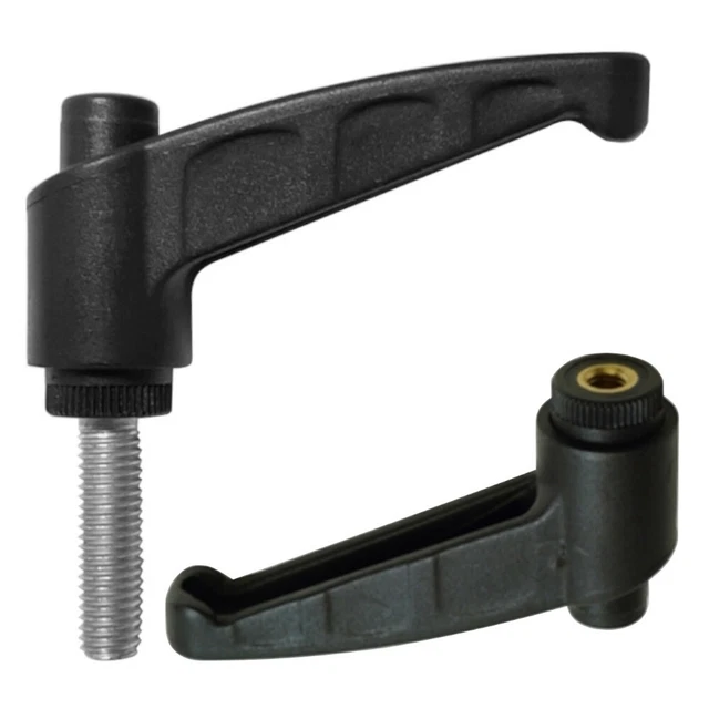 4 Maniglie Di Serraggio Regolabili M8 - Leva Di Bloccaggio In Metallo Per Macchinari - Foto 8