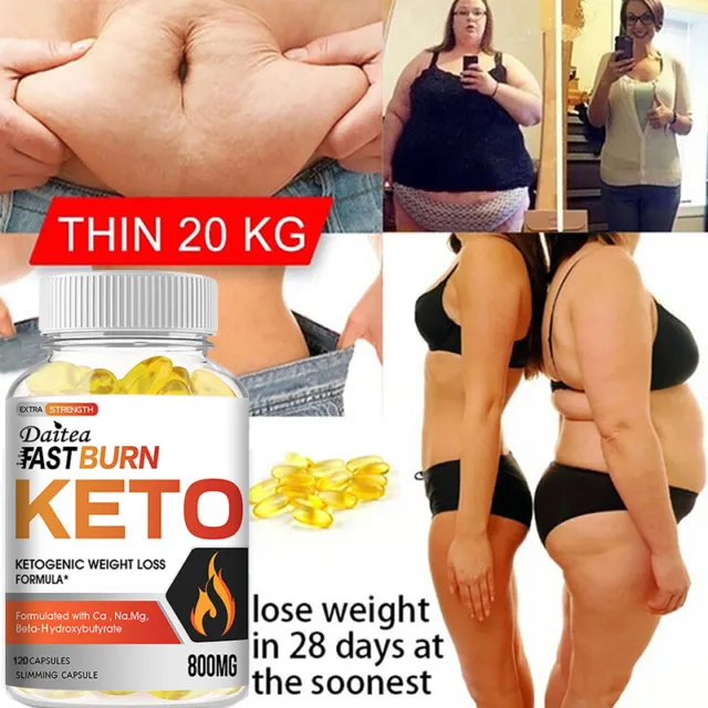 Strong Keto Diet Capsules - Fast Weight Loss Ketosis Slimming Fat Burner Caps