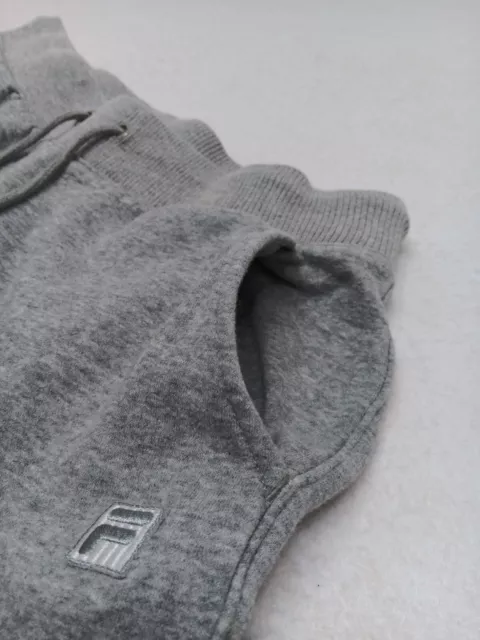 FILA MENS LARGE Grey Sweatpants Joggers Regular Cuffed Pockets Logo ...