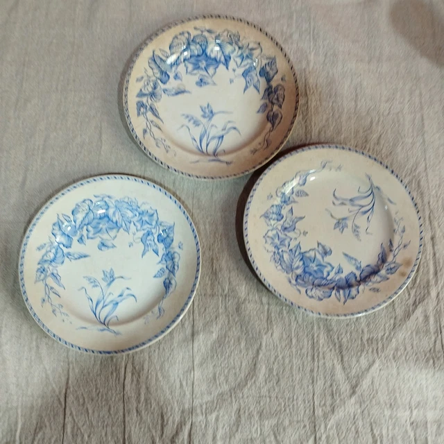 Anciennes assiettes en porcelaine de Giens | Selency