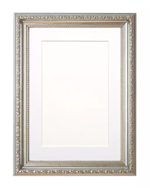 Ornate  Picture frame photo frame poster frame /bespoke Mount Gunmetal silver