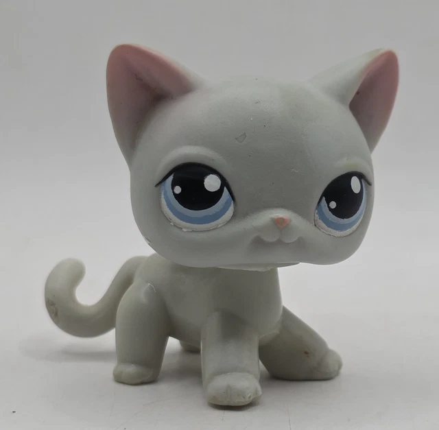 Lps 126 Lps Shorthair Cat Grey Littlest Pet Shop Pet Pairs Siamese