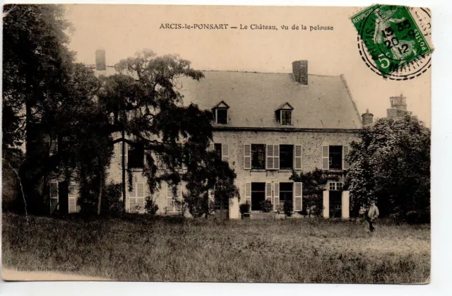 ARCIS LE PONSART - Marne - CPA 51 - le Chateau et son proprietaire