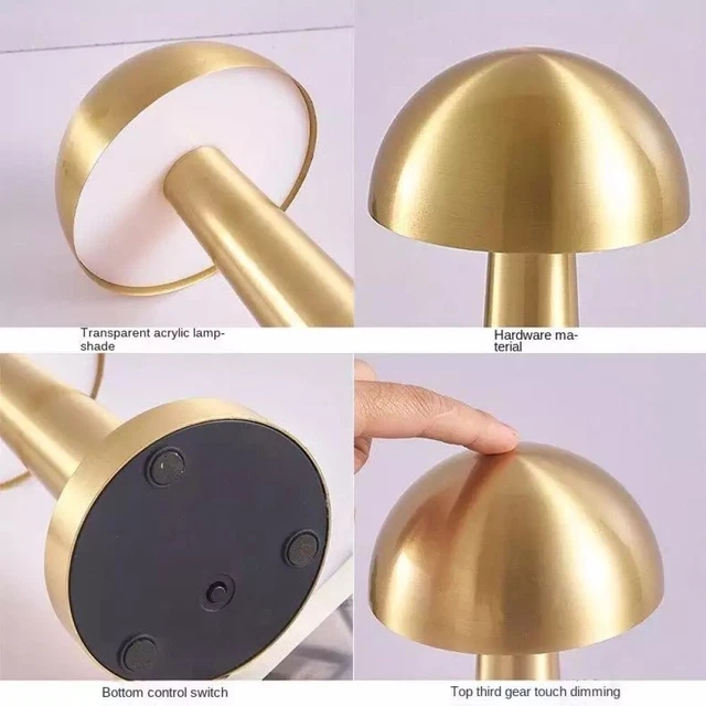 Lampada da tavolo led ricaricabile Touch per ristoranti bar hotel 3