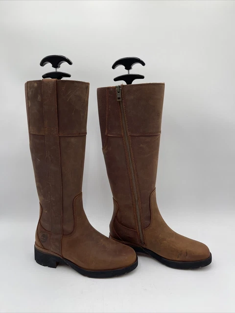TIMBERLAND BOOT CO. Marge Platform Tall Boots Brown Size 6 Style