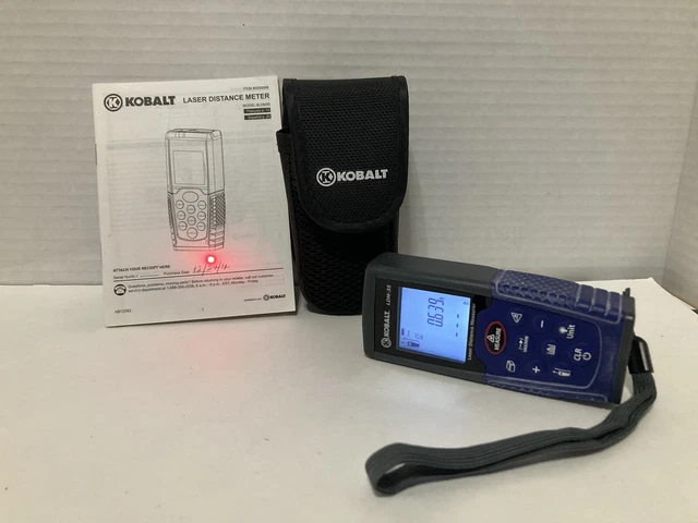 Distanciómetro láser KOBALT LDM-35 (0,16 pies a 115 pies) con estuche y manual