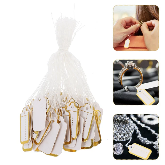 500 Pcs Étiquettes De Prix Mots Clés Boucles D'oreilles Cadeau Marquage