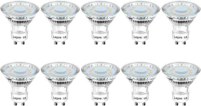 Lepro GU10 LED Glühbirnen warmweiß 2700K 50W Halogenstrahler gleichwertig