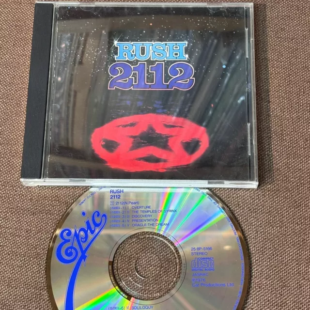 RUSH 2112 JAPAN CD 25.8P-5166 DP-2995-1 CSR w/ PS 1988 issue price 2,500 JPY