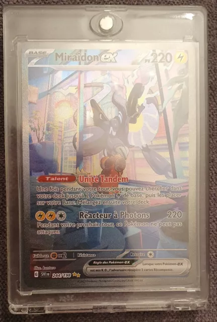 Carte Pokémon Miraidon EX Alternative 244/198 EV01 Écarlate et Violet 1 FR  NEUF