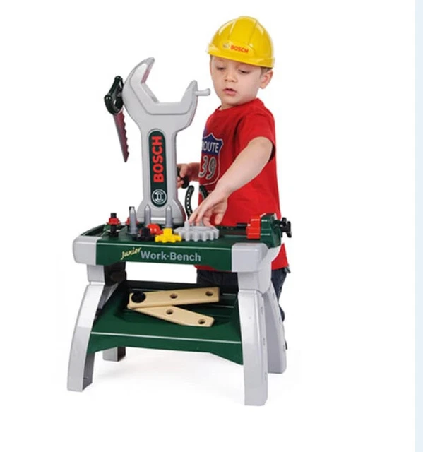 Bosch Junior Workbench - Theo Klein Includes Work Bench & Accessories Saw Hammer