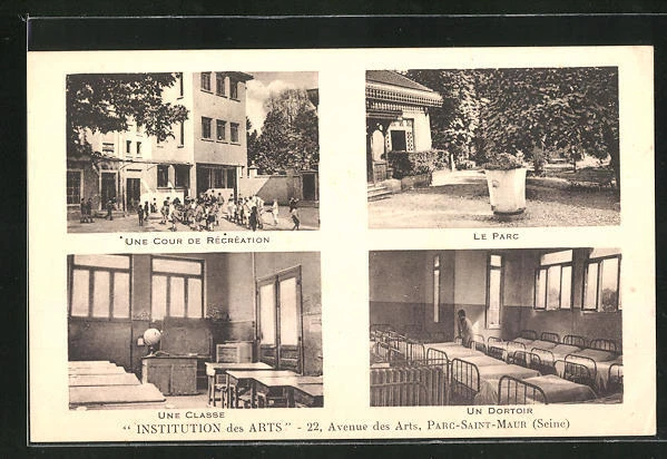 CPA Parc-Saint-Maur, Institution des Arts, 22 Avenue des Arts