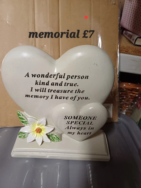 Heart Memorial Grave Ornament