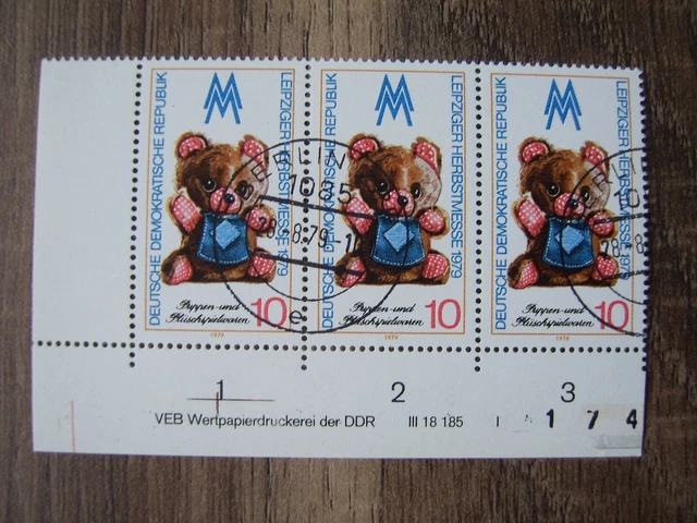 DDR; Mi.-Nr. 2452  FN I und mit Druckvermerk, gestempelt