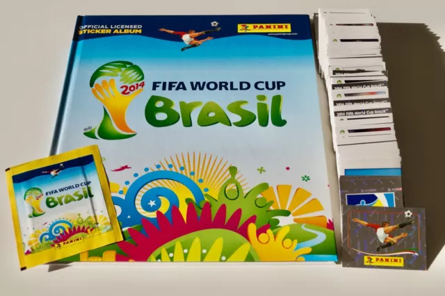 PANINI WM 2014 WC Brasil - Komplettset + Hardcover Album + Tüte