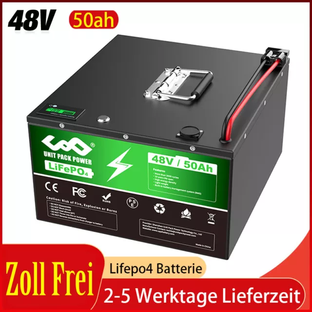 ebike akku 48V 50ah 12V 24V 100ah Lifepo4 fahrrad Lithium Batterie Für Golfwagen