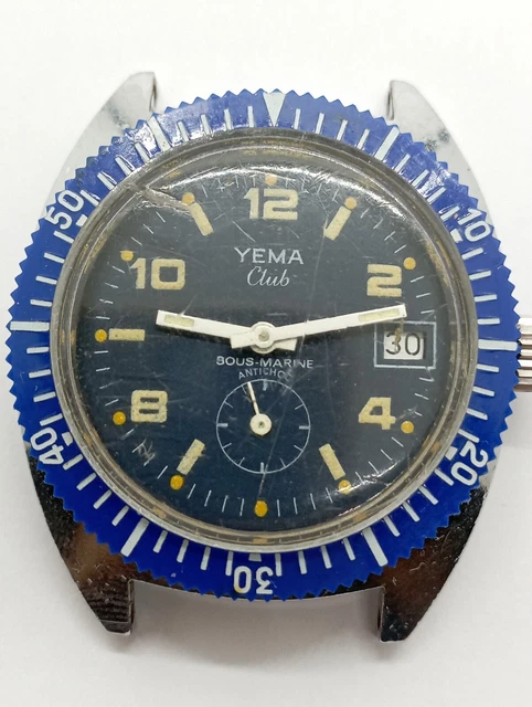SKIN DIVER VINTAGE YEMA CLUB SOUS MARINO Reloj FE 233-69