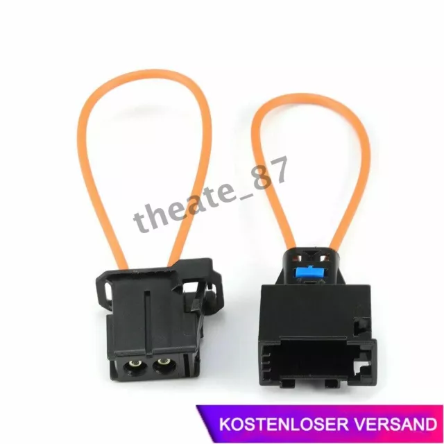 2x Lichtleiter Connector Brückenstecker MOST BUS BMW VW Audi Porsche LWL Brücke