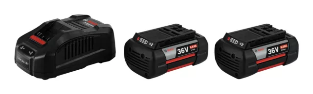 Bosch Professional Starter-Set 2x GBA 36V 6.0 Ah + GAL 3680 CV - 1600A00L1U