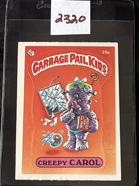 1985 Topps Garbage Pail Kids Card Series 1 OS1 Matte Back GPK Creepy Carol 25a