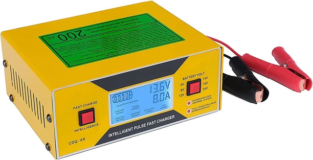 6/8/12/14/24 Volt Battery Charger Automotive Smart Car Battery Charger 0-10A NEW