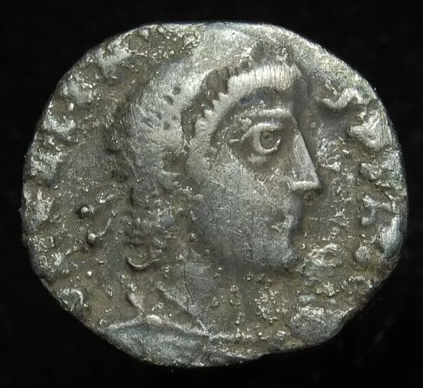 Valens silver siliqua VOT V MVLT X in wreath, Rome 364-367AD