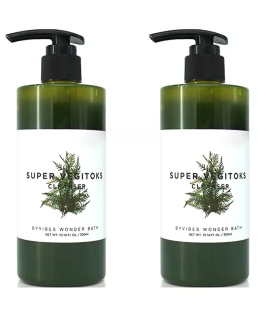 WONDER BATH Super Vegitoks Cleanser 300ml x2ea include Pump 2ea K-Beauty