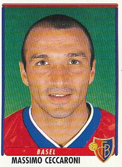 028 Massimo Ceccaroni # Suisse Fc.basel Sticker Panini Football 99