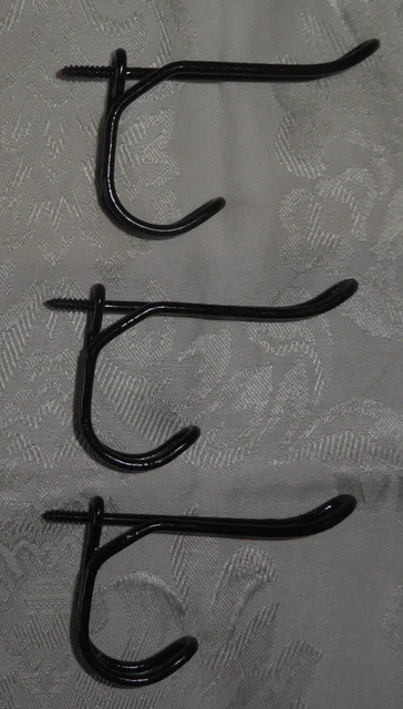 VINTAGE LOT OF 3 Wire Coat Hooks £5.55 - PicClick UK