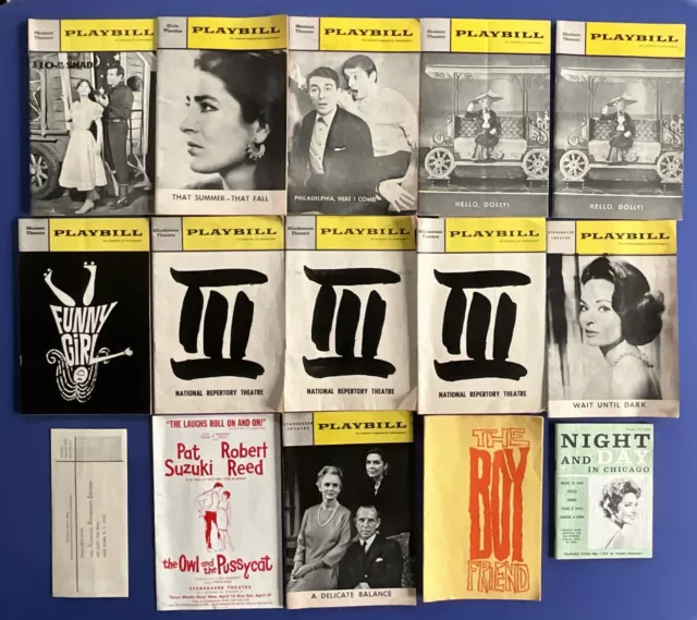Vintage 1960’s Playbill Broadway Programs & Theater Memorabilia!