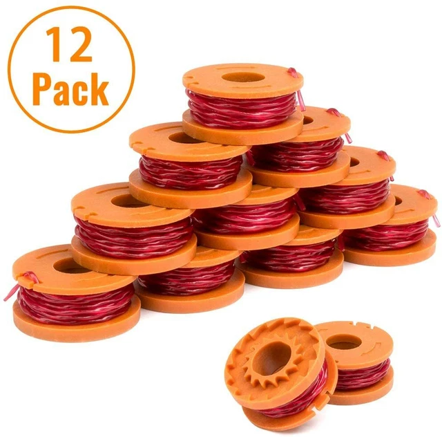 WORX WA0010 REPLACEMENT Spool Line For Grass Trimmer 10ft 12pack **USA