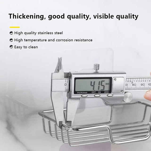 Scaffale Doccia Angolare Sagittarius 280S1-B - Acciaio Inox SUS304 Nero Opaco 28cm - Foto 2