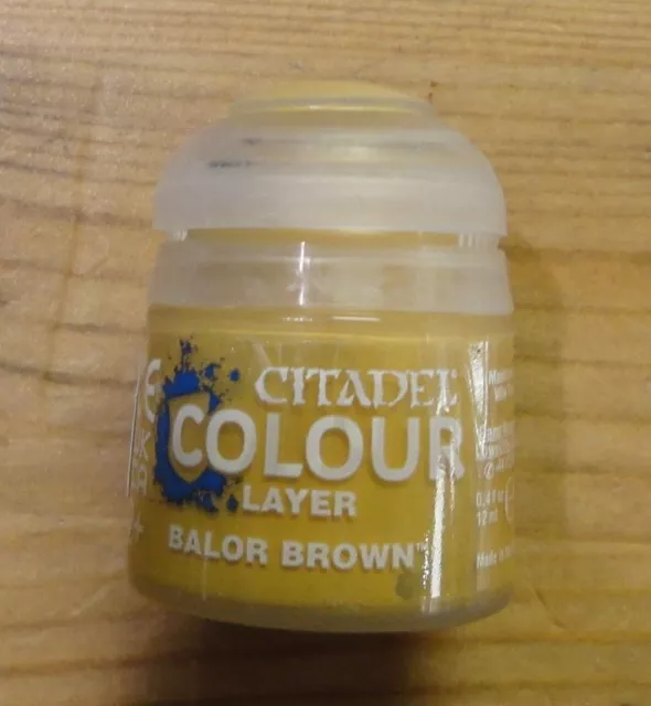CITADEL LAYER BALOR Brown Acrylic Paint by Games Workshop GAW22-43 £3. ...