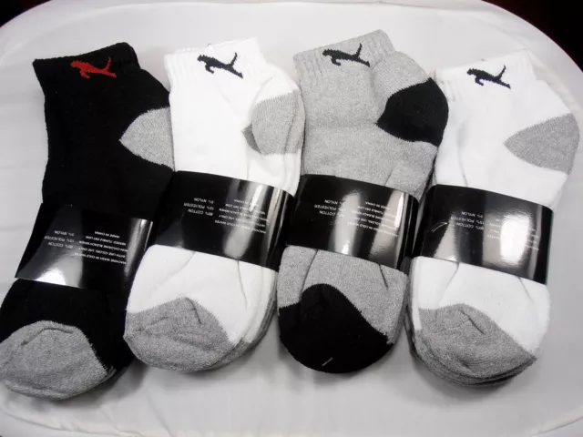 New Lot 4-12 Pairs Mens Ankle Quarter Crew Sports Socks Cotton Low Cut Size 9-13