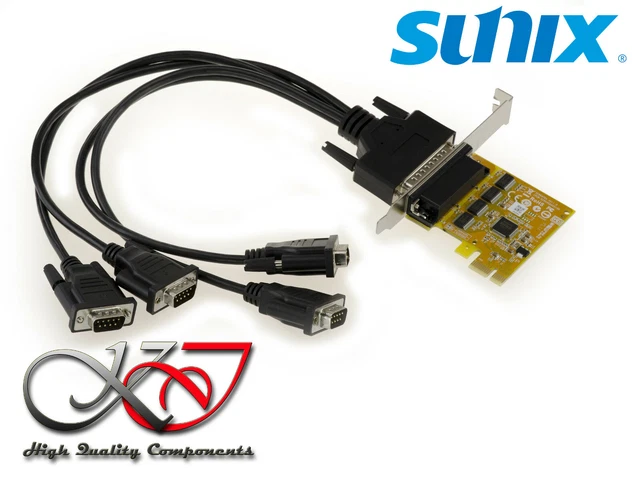 Carte série PCI Express à 2 ports RS232 DB9 avec UART