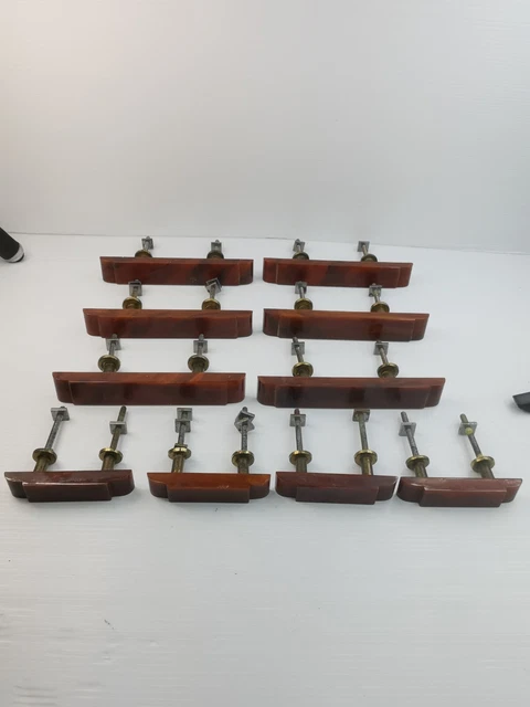 Bakelite Rojo Drawer Puii Set 10 Piezas 2