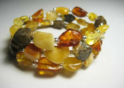 3 Linien Genuine Baltic Amber Bracelet 30 grams