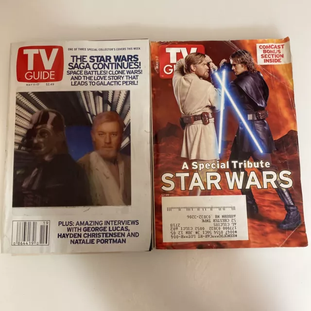 Tv Guide May 11-17, 2002 Star Wars Saga Continues Plus 1 Similar Abk £4 ...