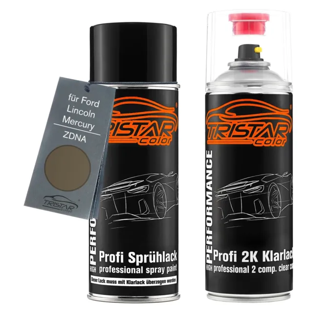 Autolack 2K Spraydosen Set für Ford Lincoln Mercury ZDNA Grey Light Charcoal