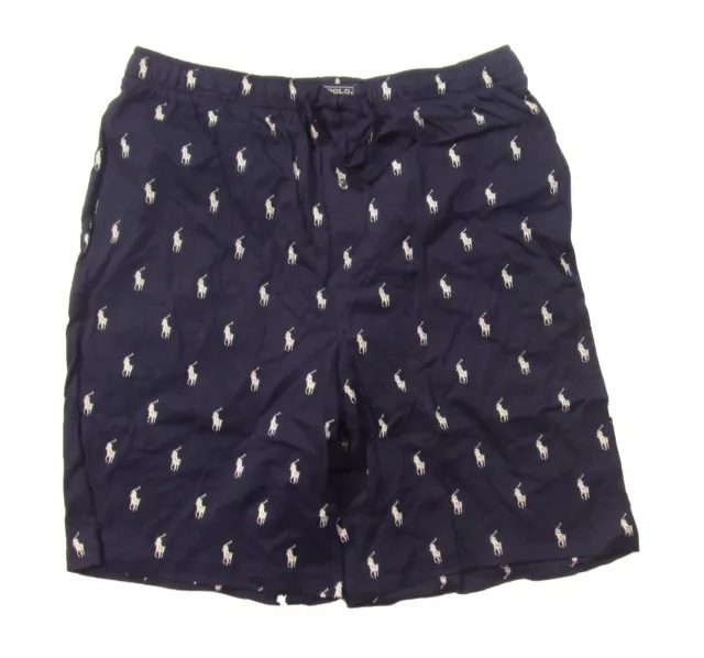 Polo Ralph Lauren Men's Navy All Over Pony Print Cotton Sleep Shorts