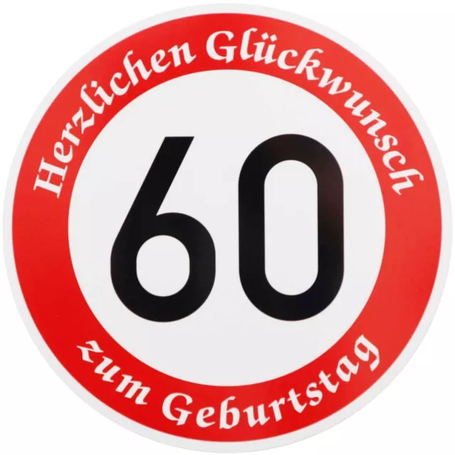 Original Verkehrszeichen Nr. 274-60 Geburtstag Straßenschild Geburtstags-Schild
