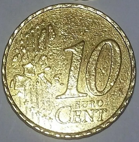 EURO Pièce fautée ou variété sur 10 centimes 2003 France