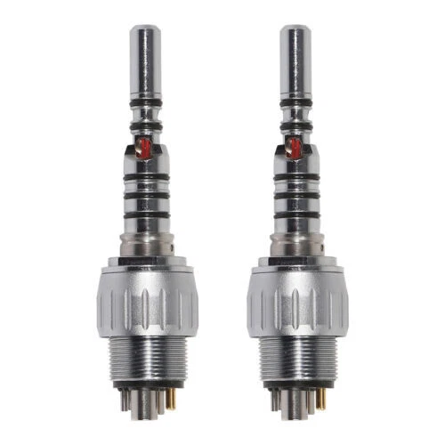 2*Dental LED Quick Coupler 6 Hole For Kavo MULTIflex LUX Fiber Optic Manipolo Y6