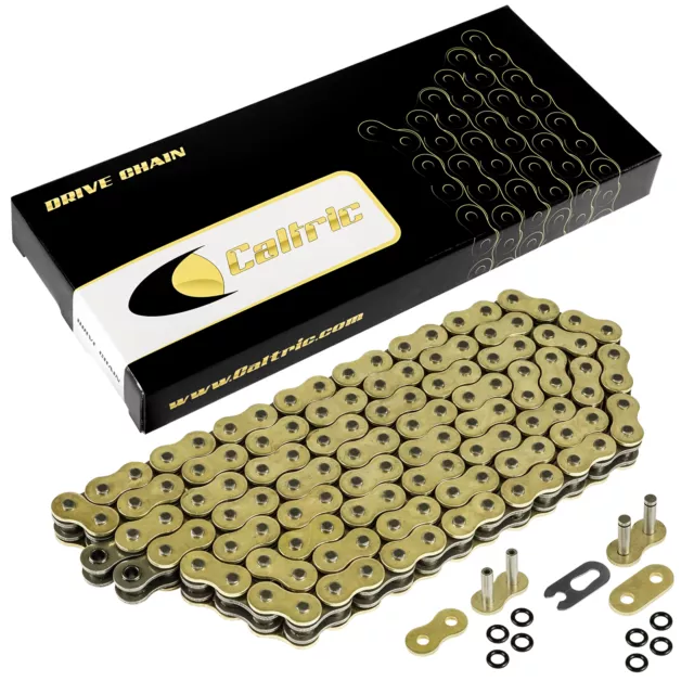 520 X 120 Links Motorcycle Atv Golden O-Ring Drive Chain 520-Pitch 120-Links
