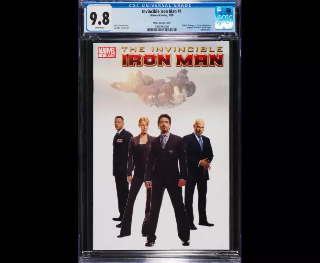 Invincible Iron Man 1 2008 Movie Variant Photo RARE CGC 9.8 Graded 1:100 Ratio