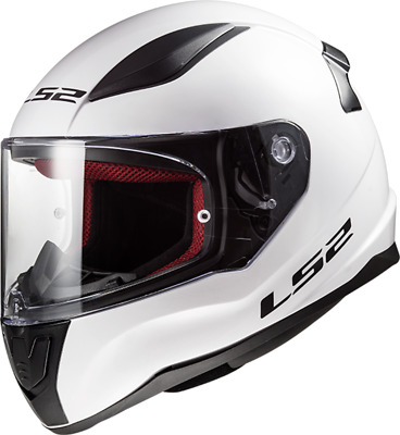 LS2 LS2 FF353 RAPIDE NAUGHTY MOTO FullFace CASQUES PINLOCK CEE RACE BLANC ROUGE 