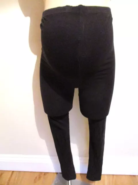 Blooming Marvellous Maternity Black Over Bump Full Length Leggings Size 12