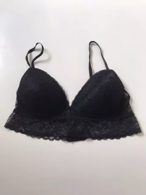 Secret Possessions Black Non Wired Padded Pre-loved Bralette Size L