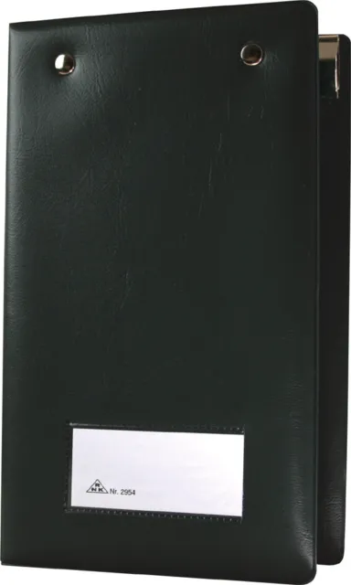 RNK Verlag Kassenblock Mappe 107 x 180 mm schwarz aus Kunststoff